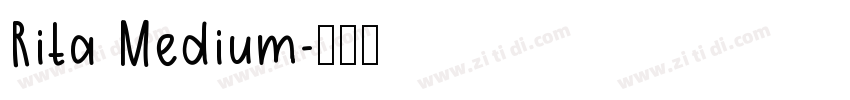 Rita Medium字体转换